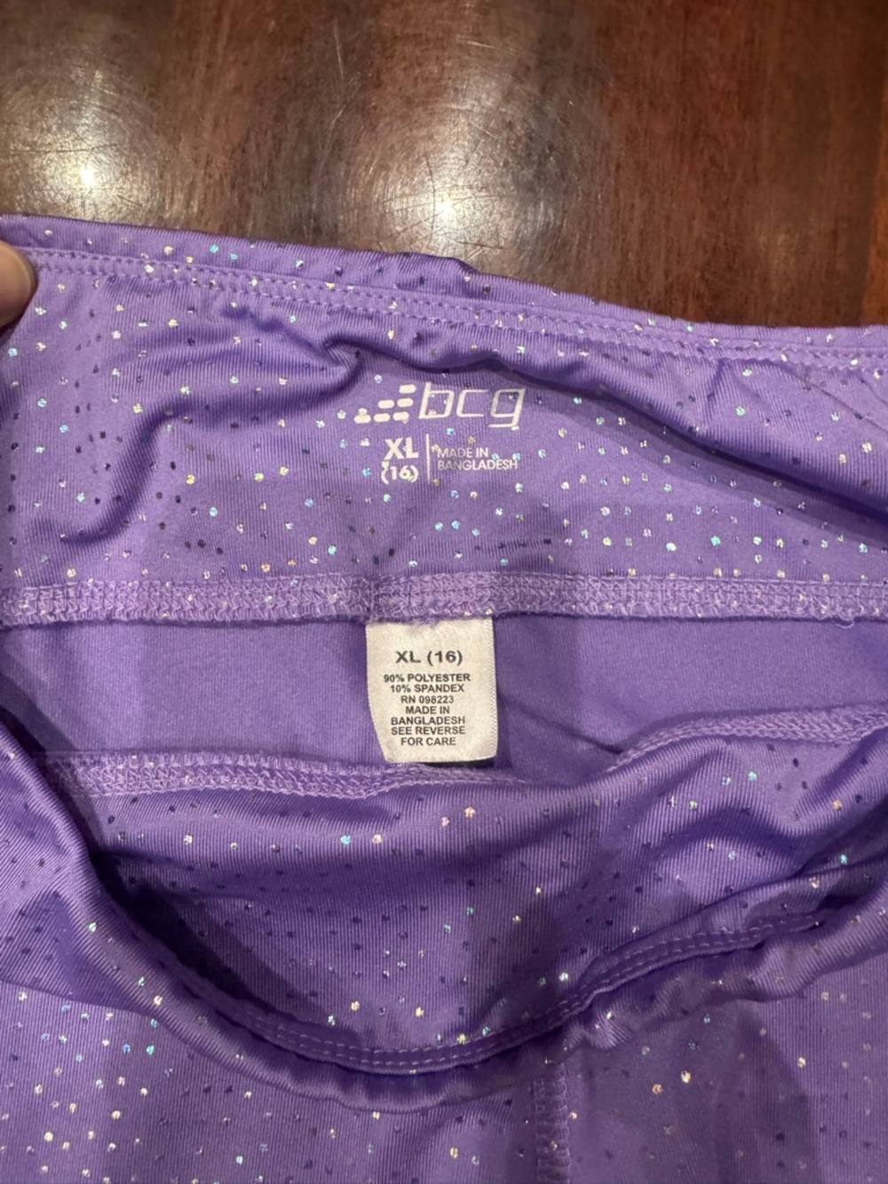 bcg Purple Holographic Dot Leggings - Picture 6 of 6